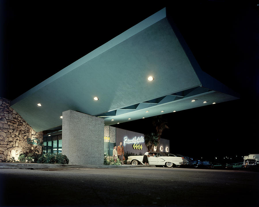 Architecture Photograph - Friendly Hills Bowling Alley by Ralph Crane