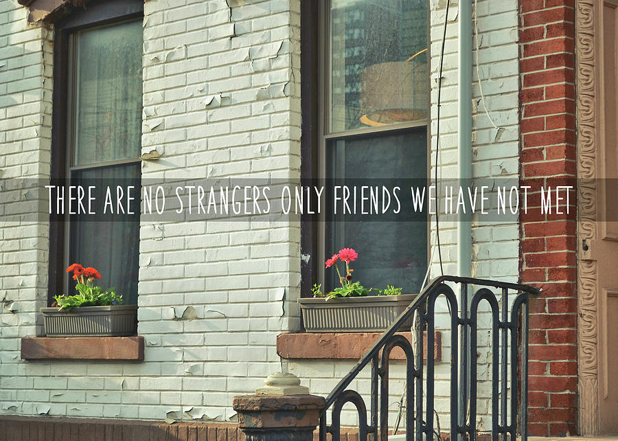 FRIENDLY HOOD quote Photograph by JAMART Photography