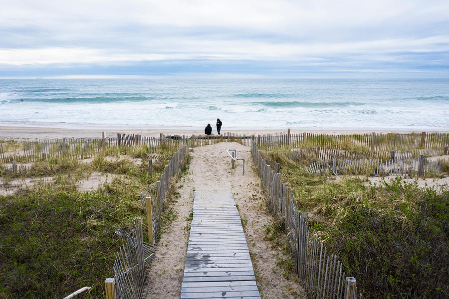 Friends At The Beach In New England Photograph by Cavan Images - Fine ...