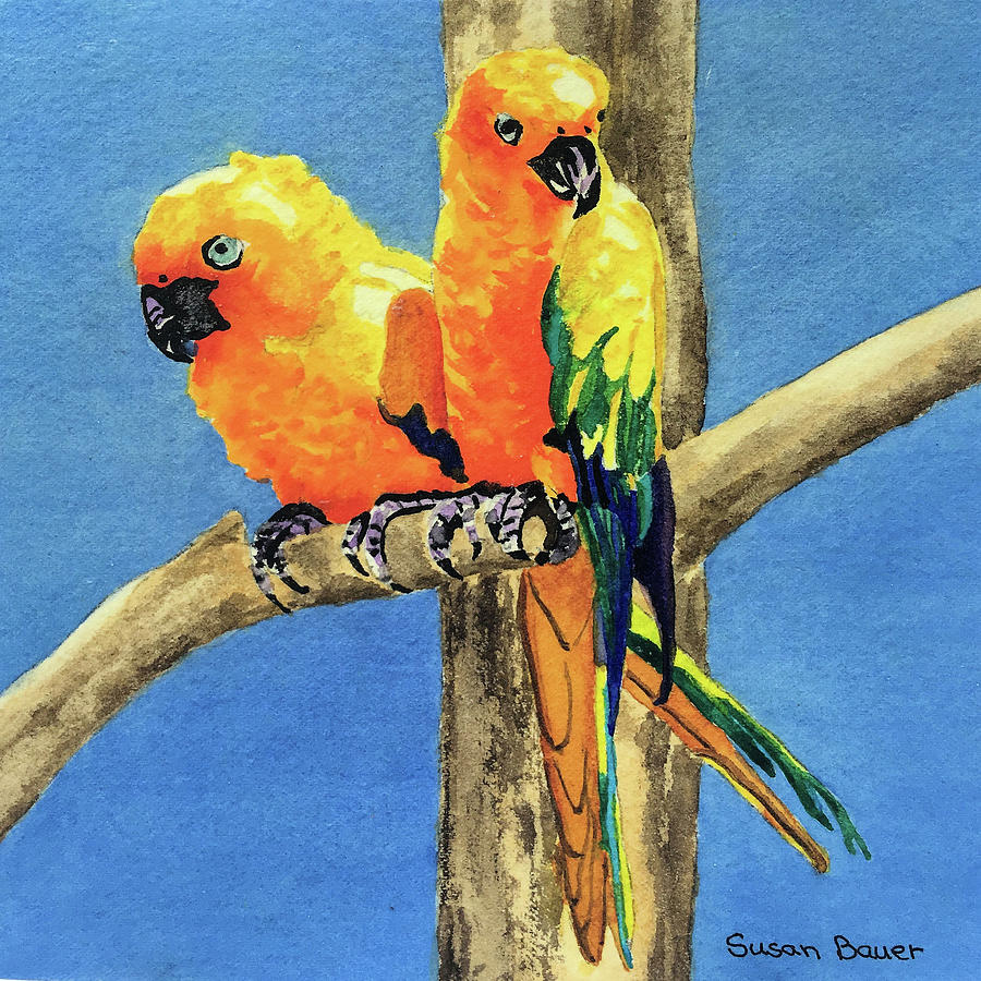 Friends on a Limb Painting by Susan Bauer