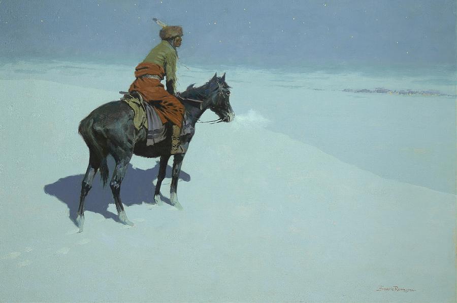 Frederic Remington Painting - Friends Or Foes by Frederic Remington