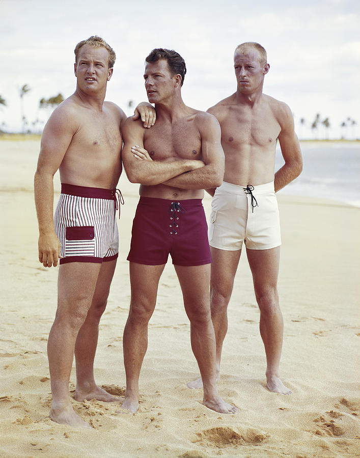 Friends Standing On Beach Photograph by Tom Kelley Archive