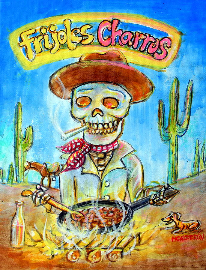Frijoles Charros Painting by Heather Calderon