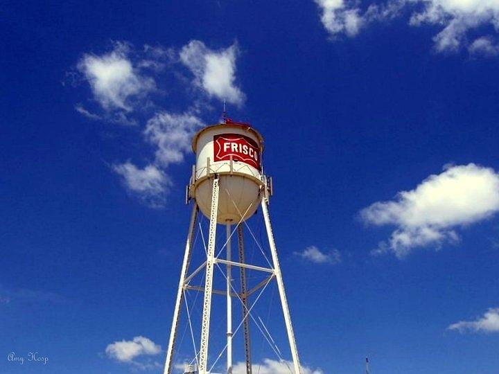 Frisco Texas Water Tower Photograph by Amy Hosp