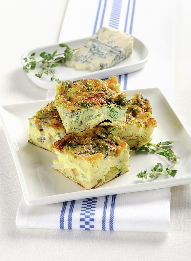 Frittata With Young Chard Photograph by Franco Pizzochero