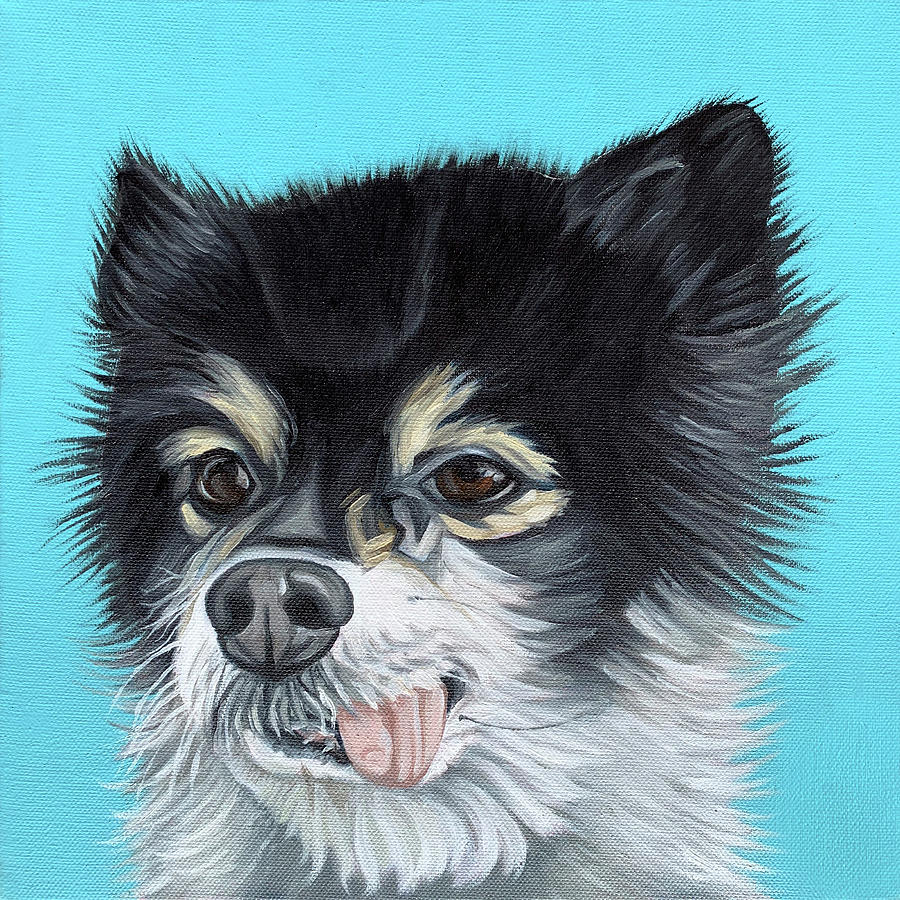 Pet Portrait Painting - Frodo by Nathan Rhoads