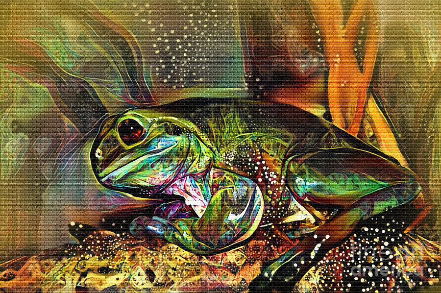 Abstract Digital Art - Frog Art by Kaye Menner by Kaye Menner