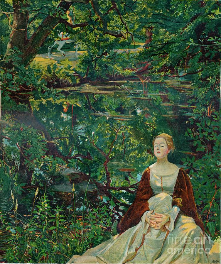 From A Painting By Byam Shaw Drawing by Print Collector
