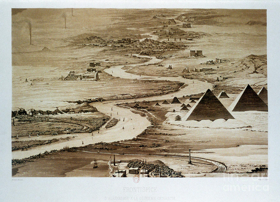 From Alexandria To The Second Cataract Drawing by Print Collector