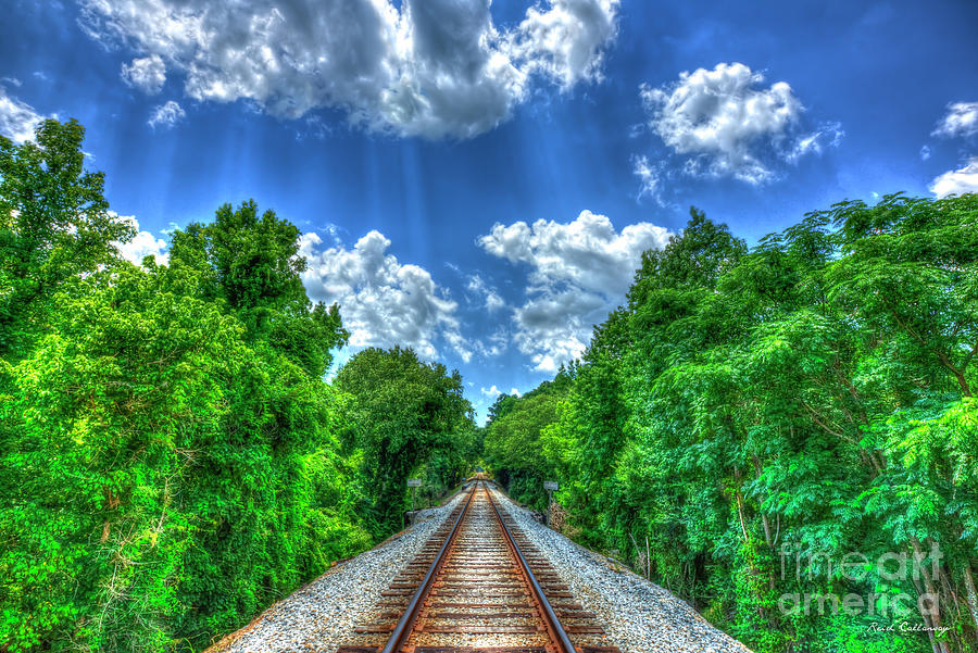 From Here To Who Knows Where Rail Road Tracks Train Art Photograph by Reid Callaway