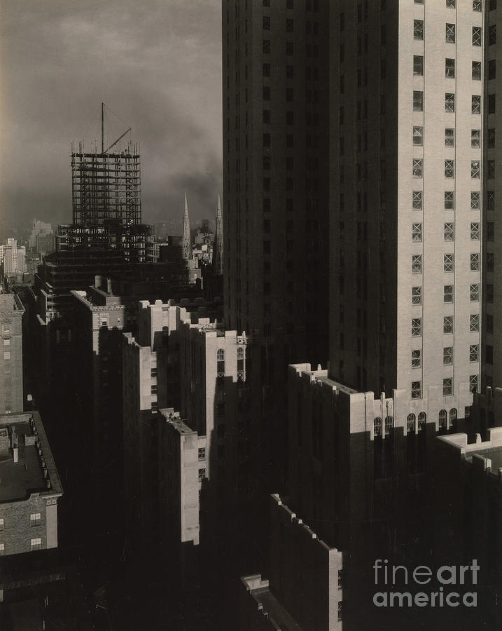 From My Window at the Shelton, West, 1931  Photograph by Alfred Stieglitz