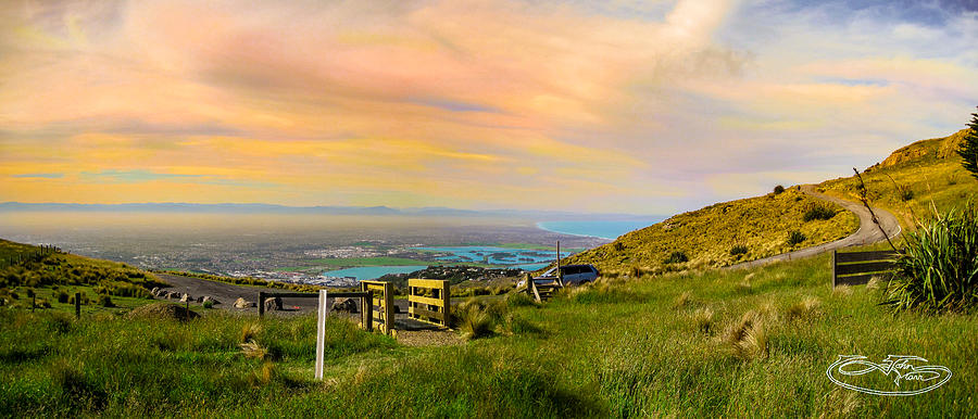 From the mountains above Christchurch Photograph by John Marr