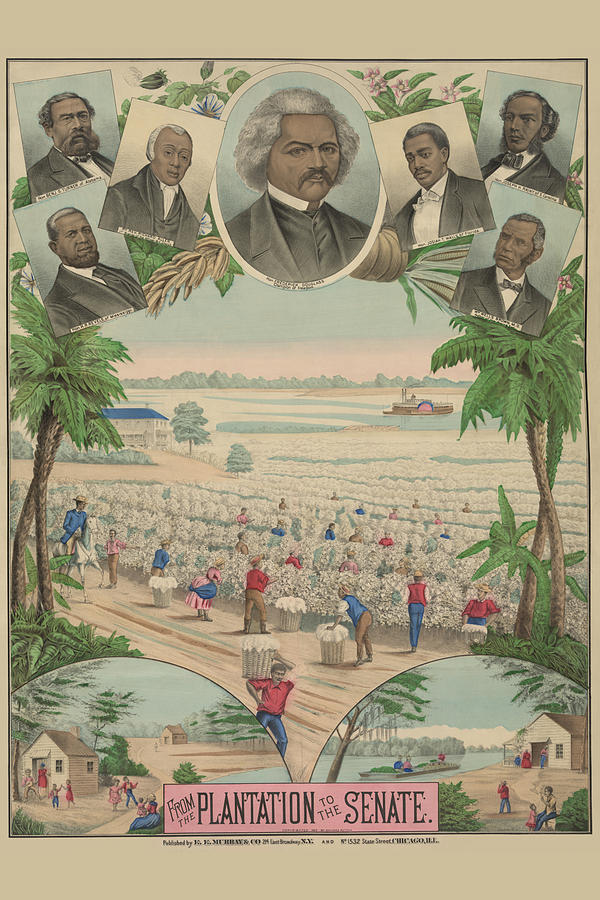 From the plantation to the Senate Painting by Gaylord Watson