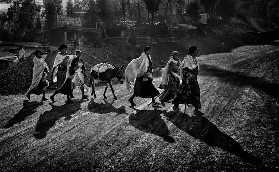 From The Village To The Market, Lalibela Photograph by Giovanni Cavalli