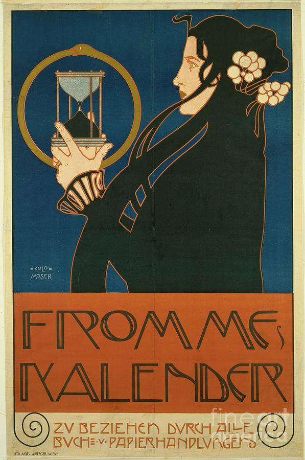 Frommes Kalender, 1903. Artist Moser Drawing by Heritage Images
