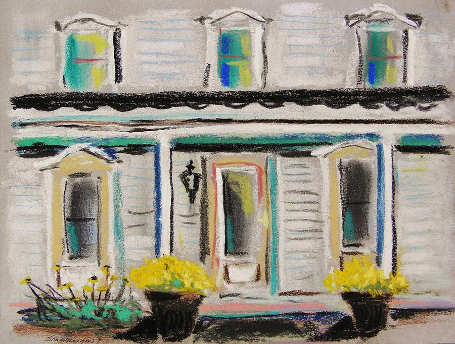 Front of the Homestead Pastel by John Williams