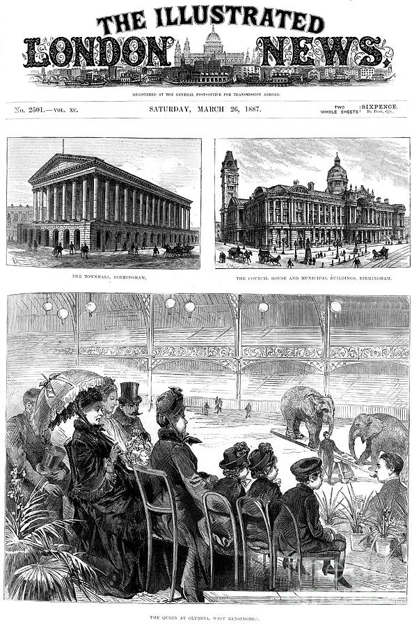 Front Page Of The Illustrated London Drawing by Print Collector