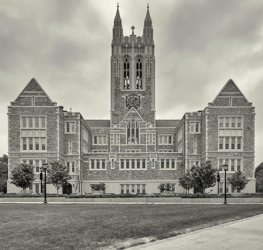 Front View Of Gasson Hall Building Photograph by Panoramic Images - Pixels