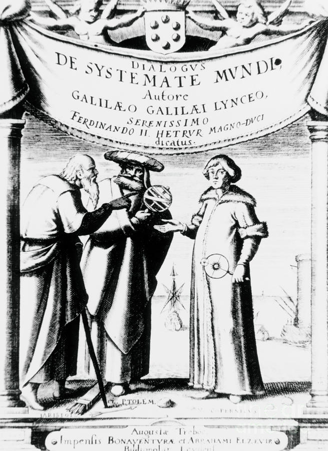 Frontispiece Of Galileos Book On Cosmology Photograph by Science Photo Library