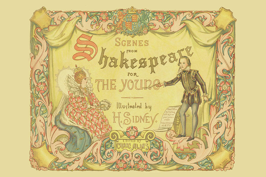 Frontispiece Scenes -Shakespeare For The Young Painting by H. Sidney