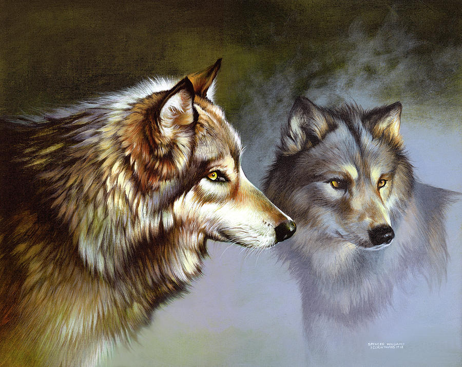 Wolves Mixed Media - Frost Wolves by Spencer Williams