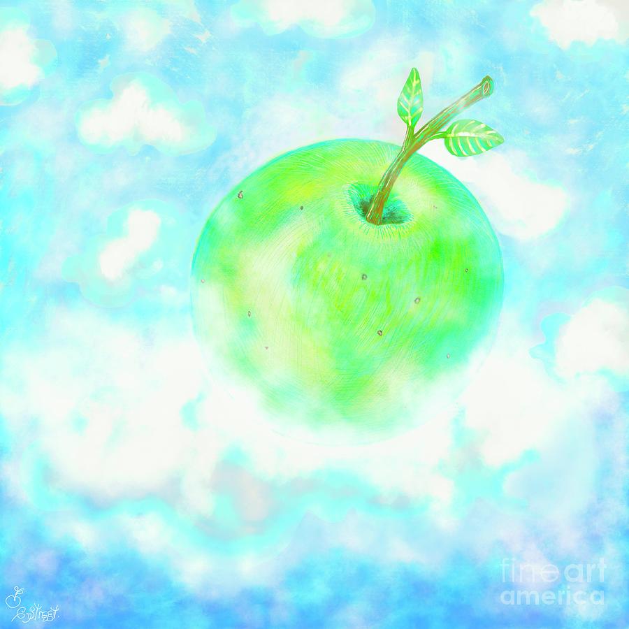 Frosted Apple  Digital Art by Caroline Street