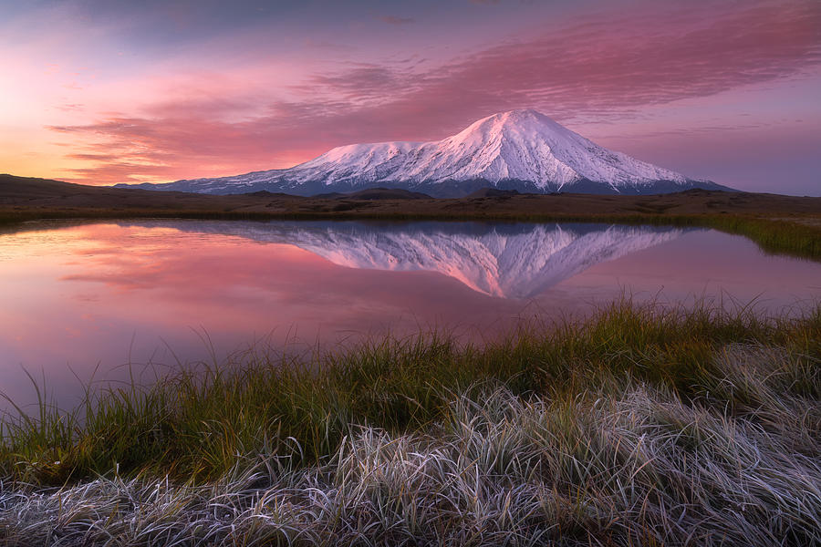 Frosty Morning At Tolbachik Volcano... Photograph by Alexandr Kukrinov