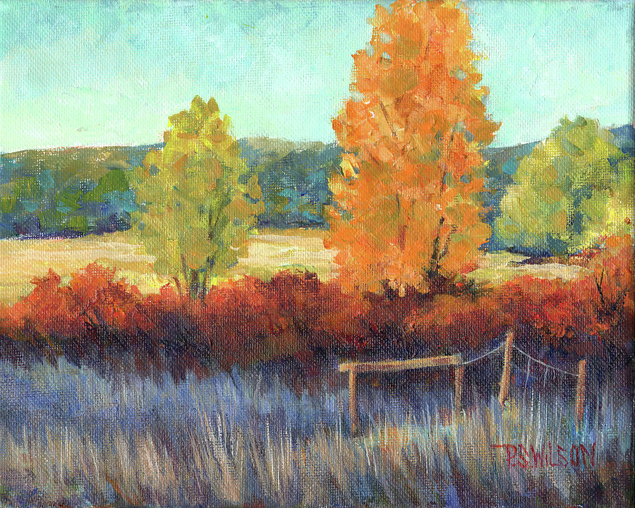 Frosty Morning landscape Painting by Peggy Wilson