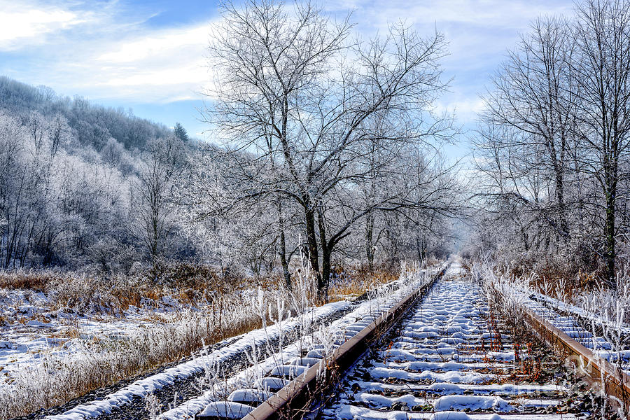 Frosty Morning on the Railroad Photograph by Thomas R Fletcher
