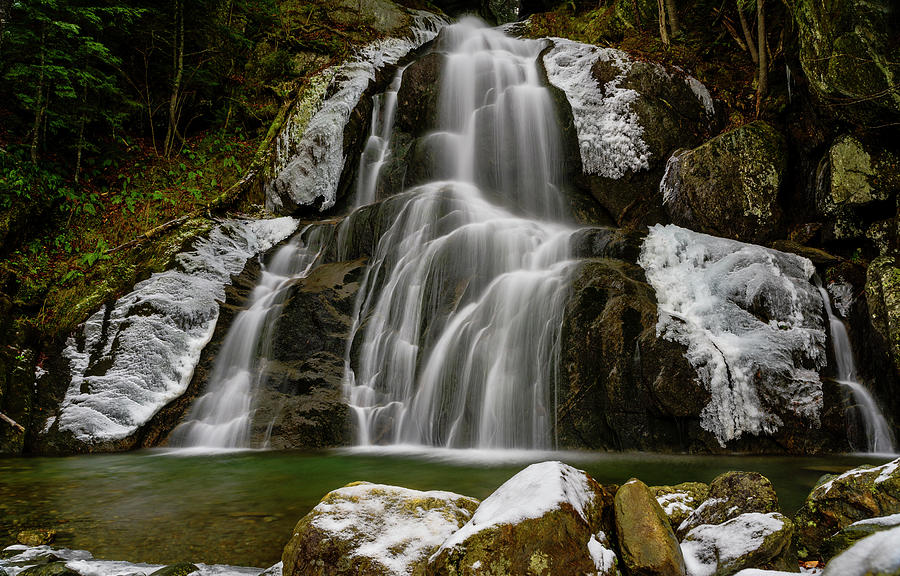 Waterfall Photograph - Frosty Moss Glen Falls by Brenda Petrella Photography Llc
