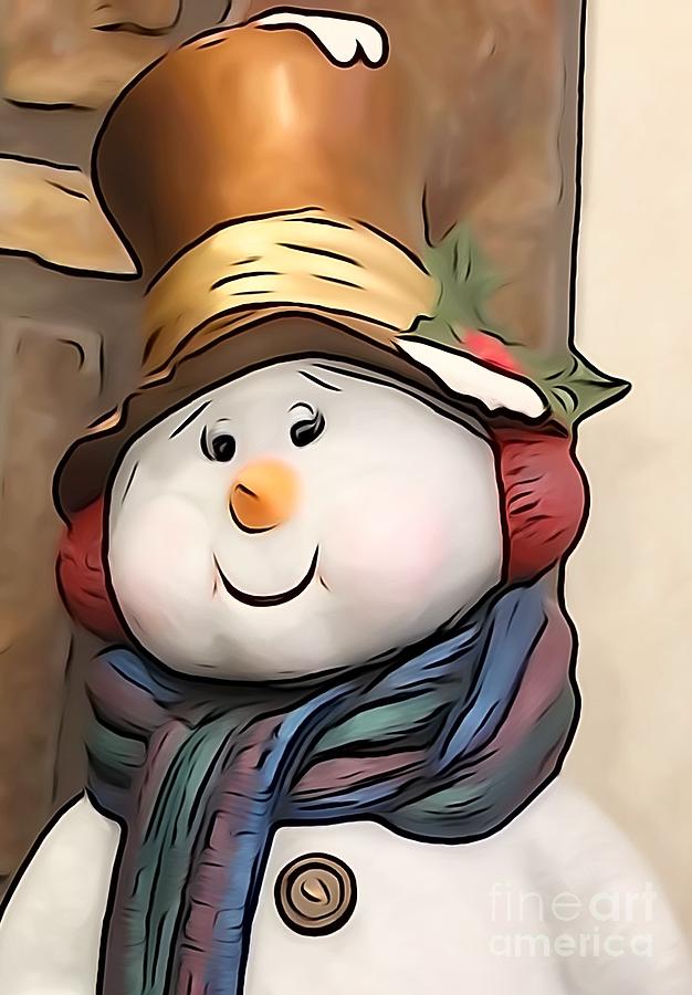 Frosty The Snoman Greetings 2019 Photograph by Joseph Baril