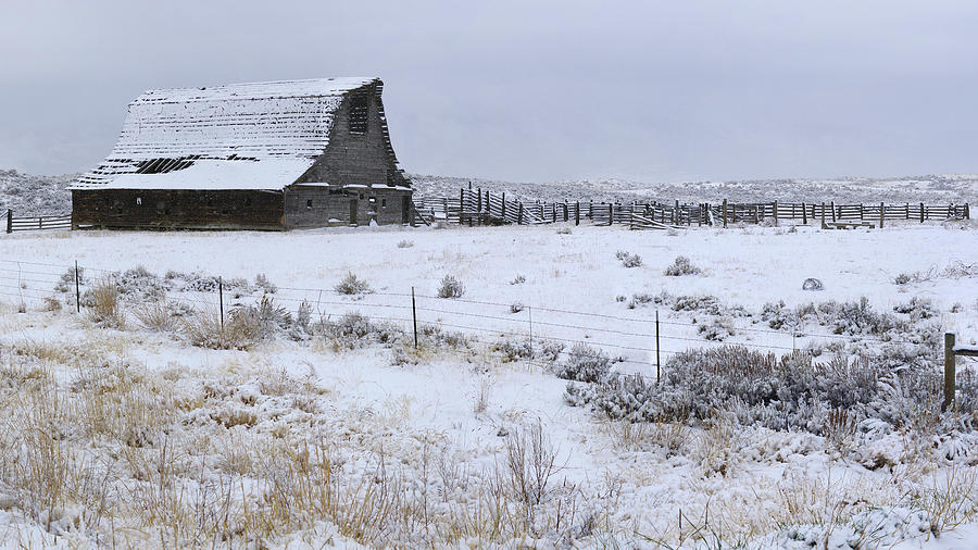 Frozen Barn Photograph