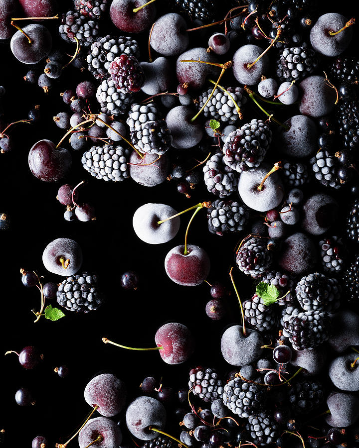 Frozen Berries Photograph by James Lee
