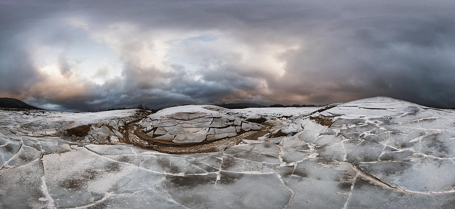 Frozen Cerknica Lake Photograph by Martin Cekada