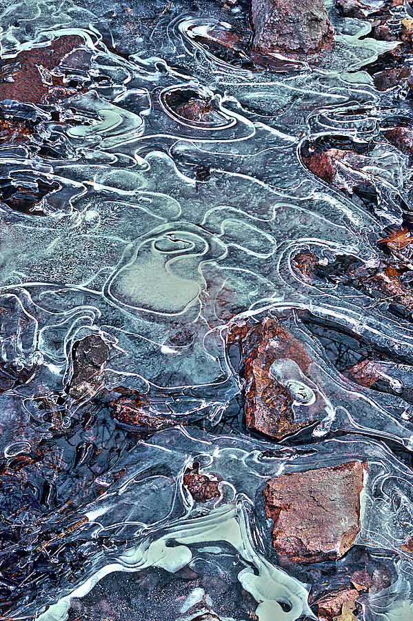 Frozen Curvaceous Lines Photograph by Bijan Pirnia