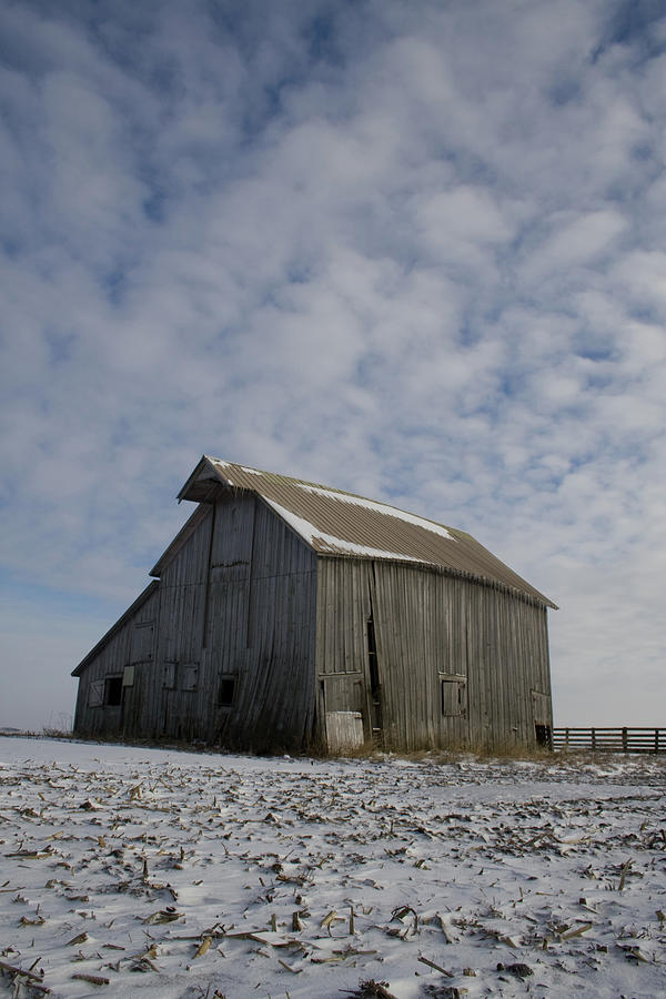 Frozen Dusting Barn Photograph by Dylan Punke