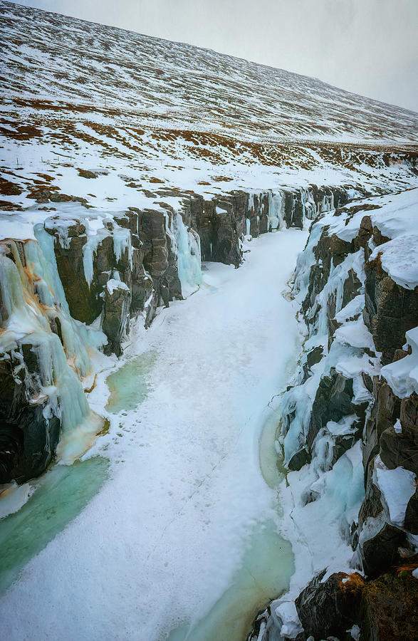 Frozen Icelandic Landscape Photograph by Joan Carroll
