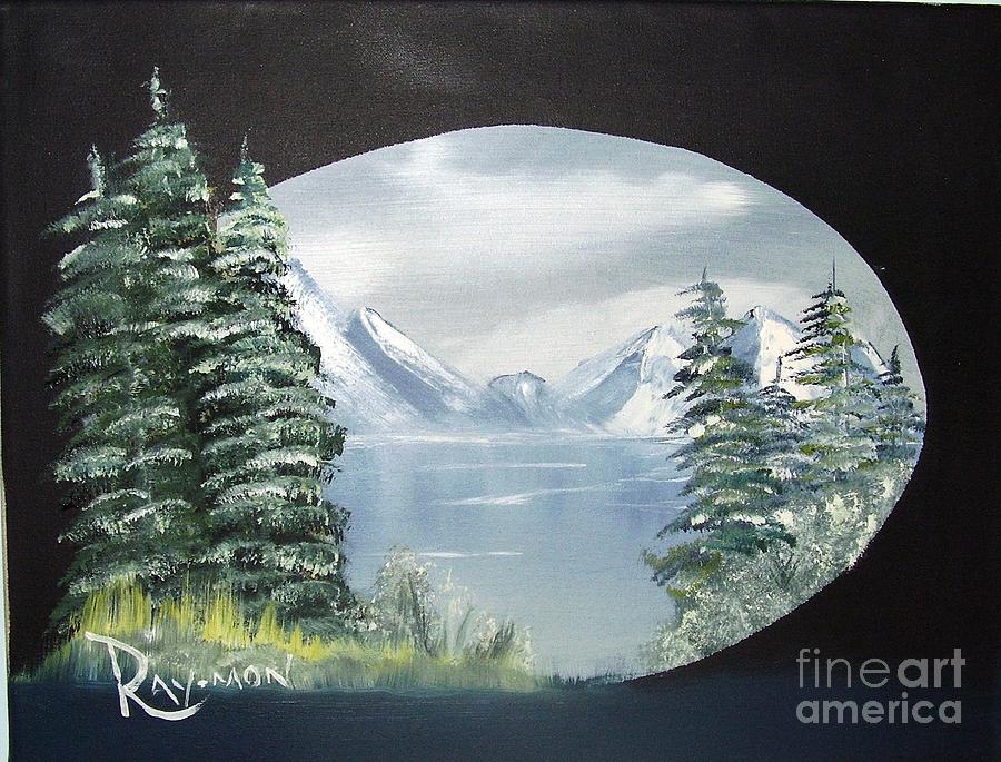 Frozen Lake - 028 Painting by Raymond G Deegan