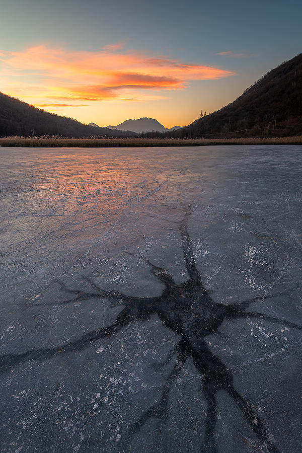 Frozen Lake Photograph by Marco Galimberti