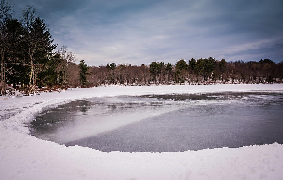 Frozen Mill Pond Photograph by Sandra Foyt