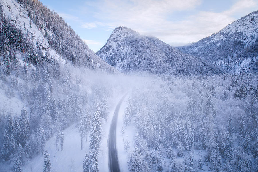 Winter Photograph - Frozen Mountains by Daniel F.