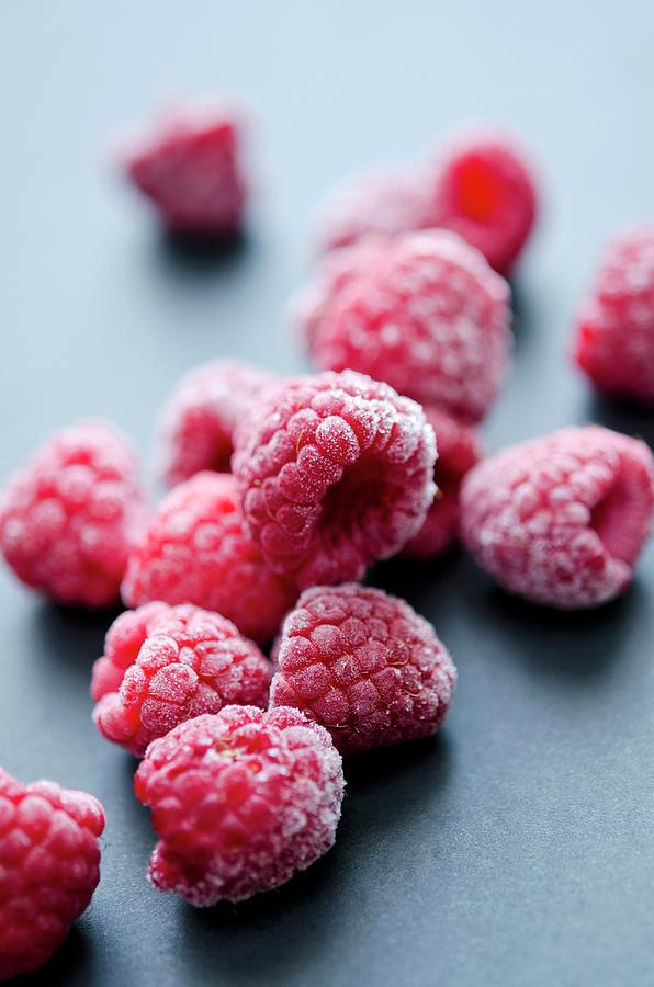 Frozen Raspberries Photograph by Lanneretonne, Anthony