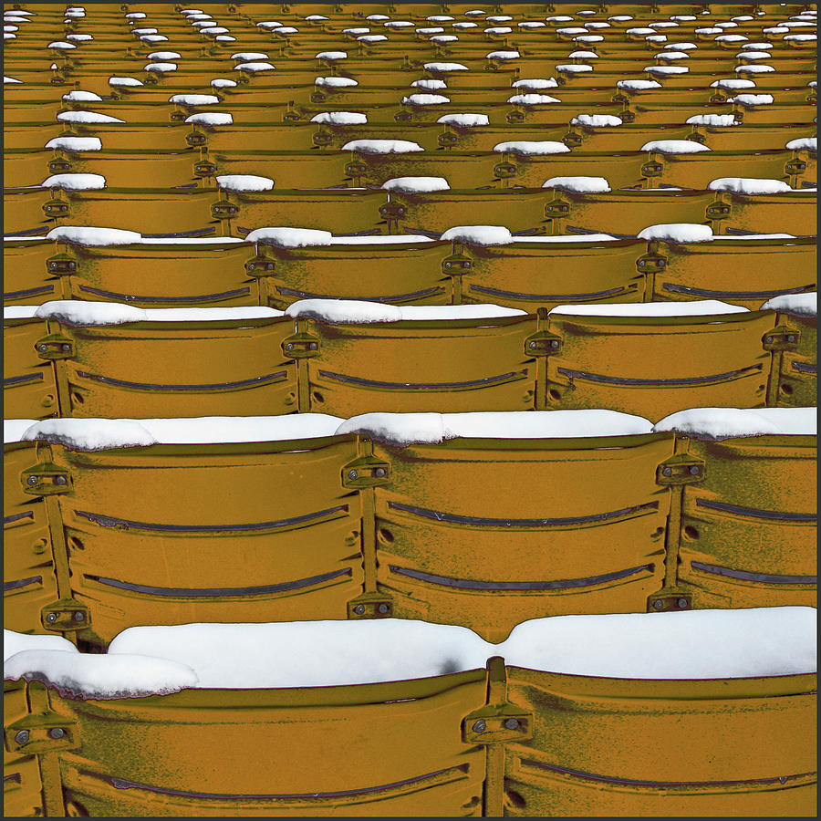 Frozen Seats Photograph by Pannaphotos