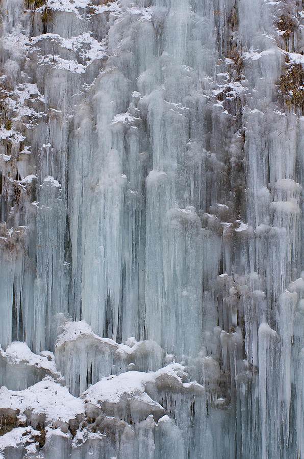 Frozen Waterfall Photograph by Nag#12@nagano japan