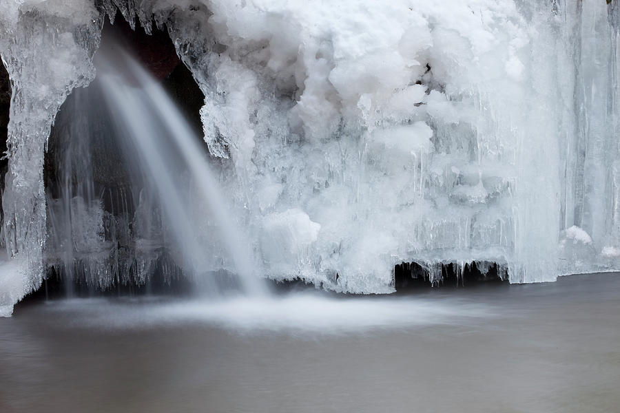 Frozen Waterfall Photograph by Terryfic3d