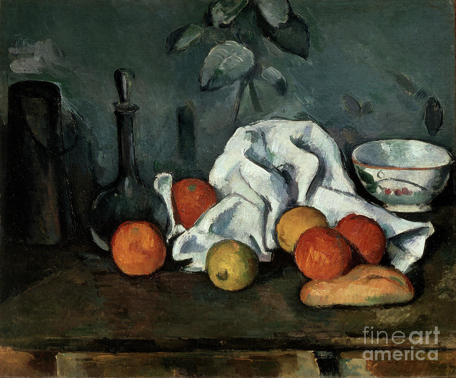 Fruit, 1879-1880. Artist Paul Cezanne Drawing by Heritage Images