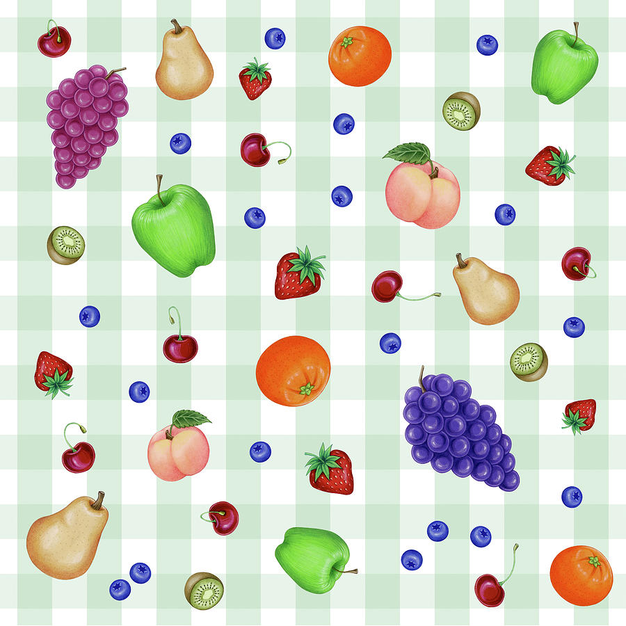 Grape Digital Art - Fruit 4 by Kimura Designs