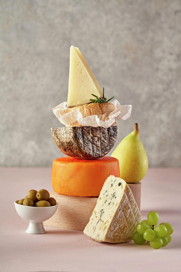 Fruit And Cheese Still Life Photograph by Malgorzata Stepien