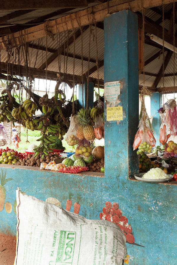 Fruit And Vegetable Market In Watamu, Watamu, Malindi, Kenya Photograph by Florian Stern