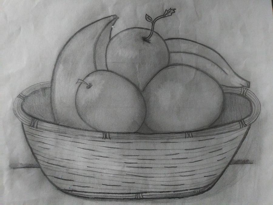 Fruits in Basket Drawing by Tanmay Singh - Pixels-saigonsouth.com.vn